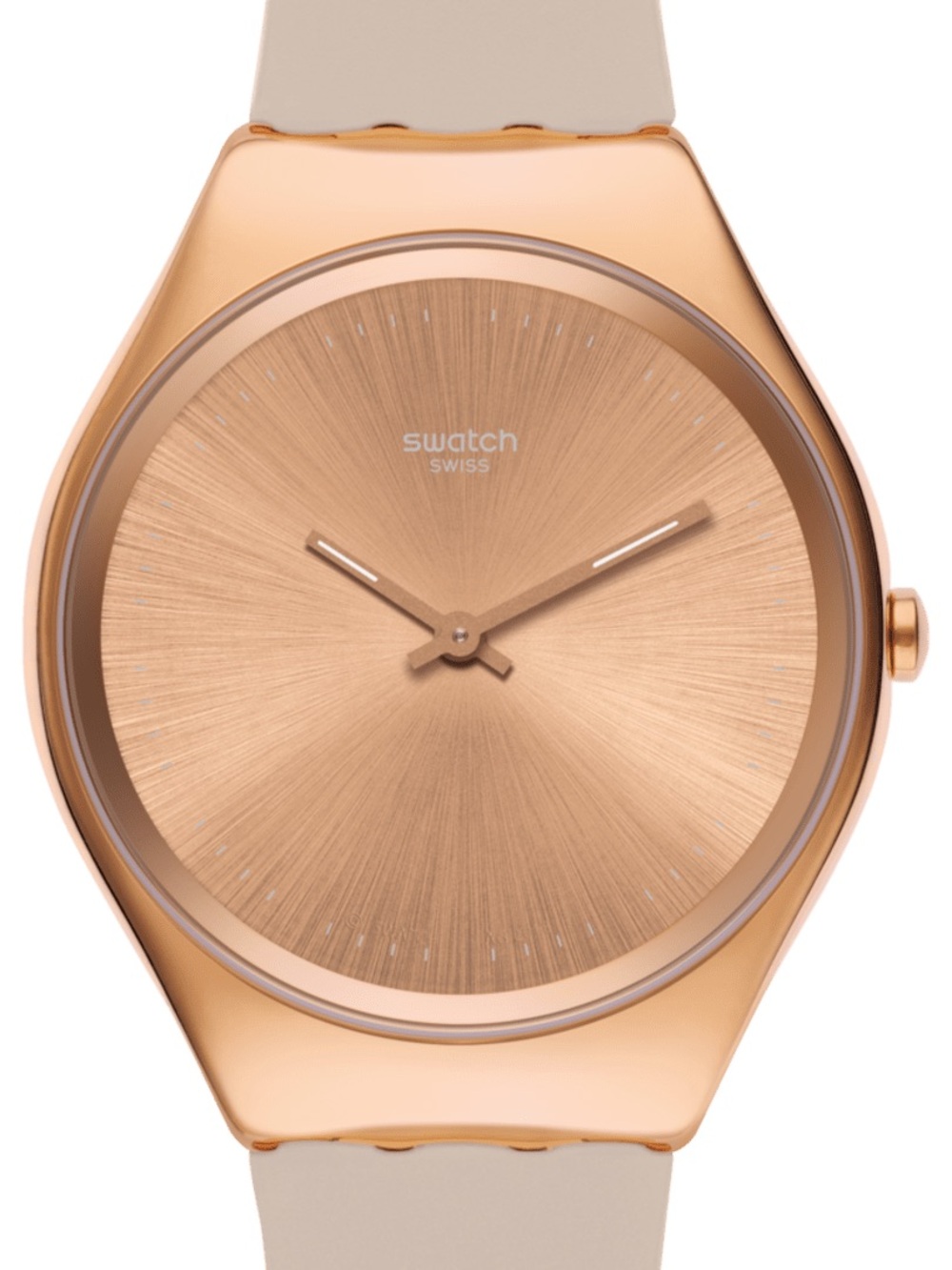 Swatch SKINROSEE - Silicone Strap with Rose Gold Case Watch